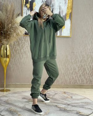 ست هودی شلوار بغل زیپ